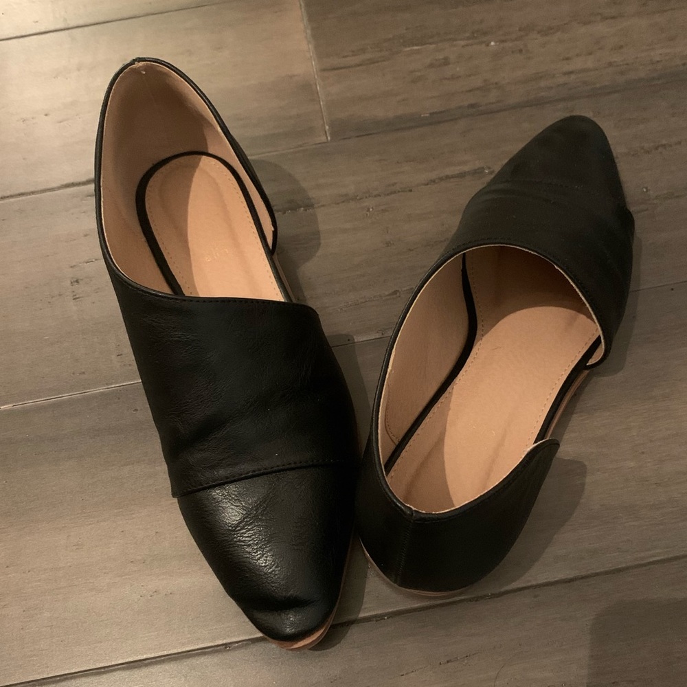 Black flats.